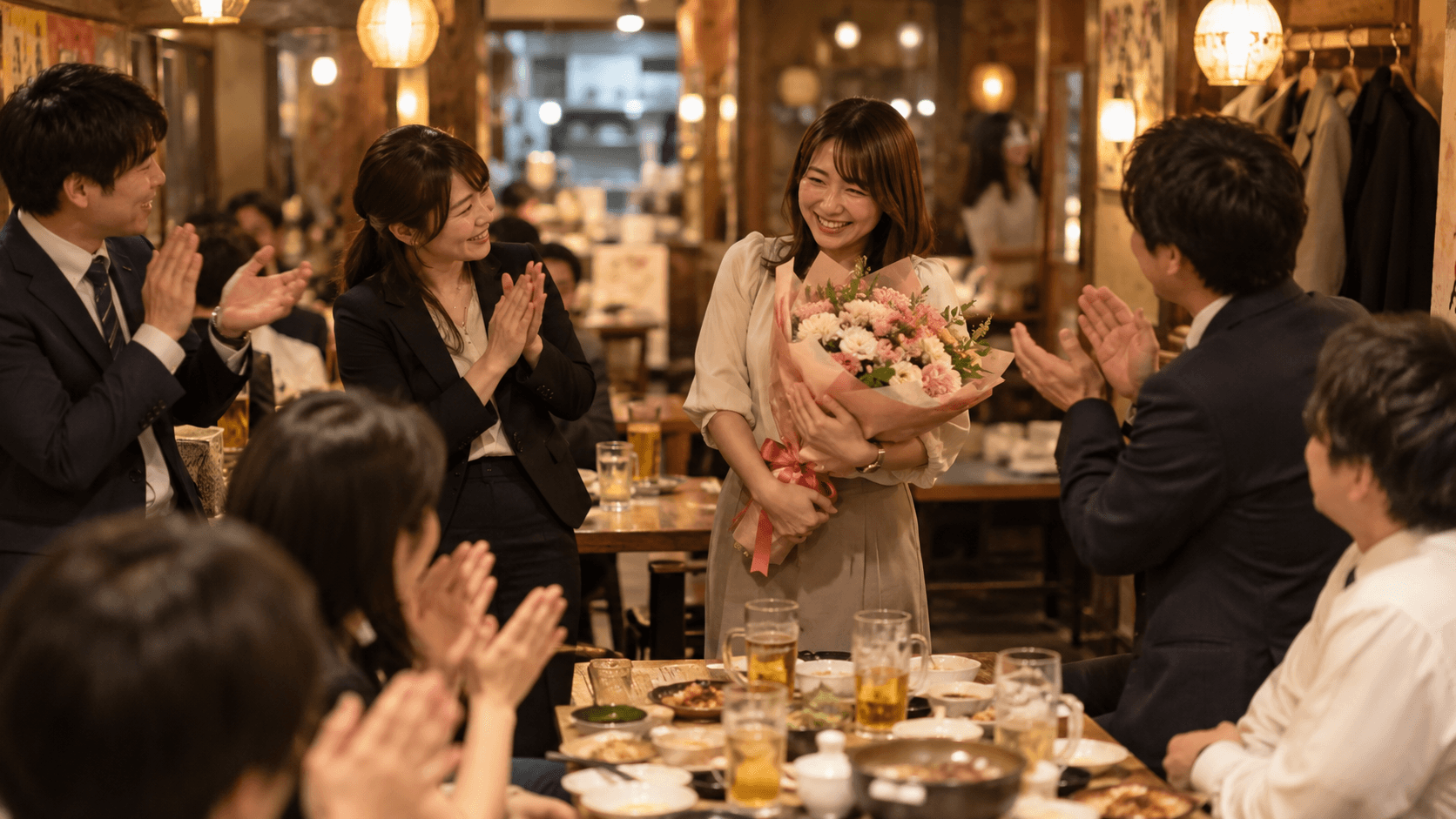 【幹事向け】大阪の送別会会場5選|スライドショーや花束贈呈ができる貸切会場